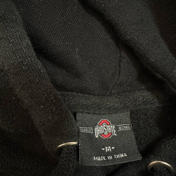 Ohio State Black and Red Hoodie Sweater - Picture 3 of 5